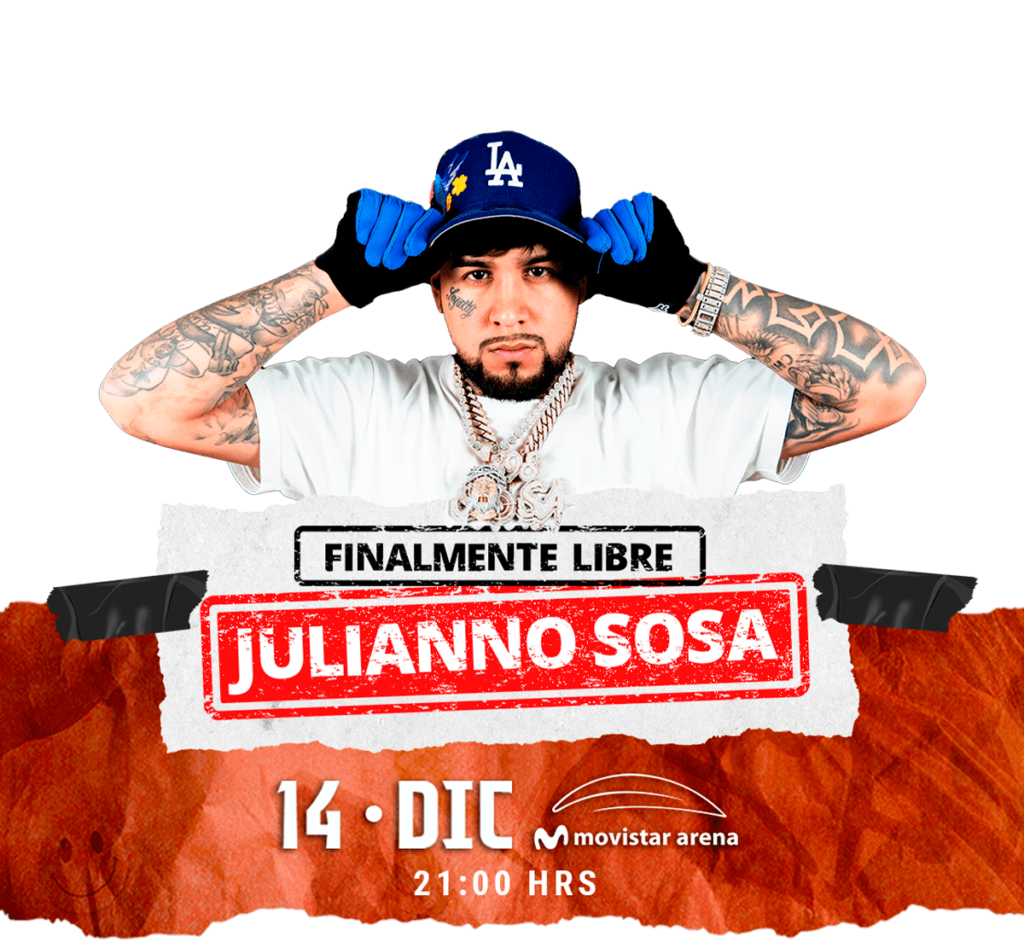 Julianno Sosa cantará en el Movistar Arena en su “Finalmente Libre Show”