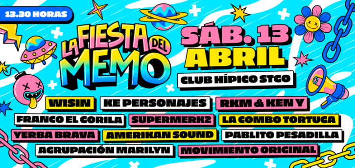 Wisin , Rakim & Ken-Y y Ke Personajes vuelven a Chile en una nueva edición de “La Fiesta del Memo”