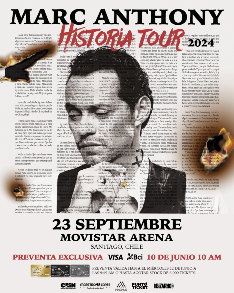 Marc Anthony llega a Chile con toda la fuerza de la salsa en su “Historia Tour” 